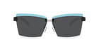 Prada PR 61XS Blue/Black/White 02B5S0 three-quarter view