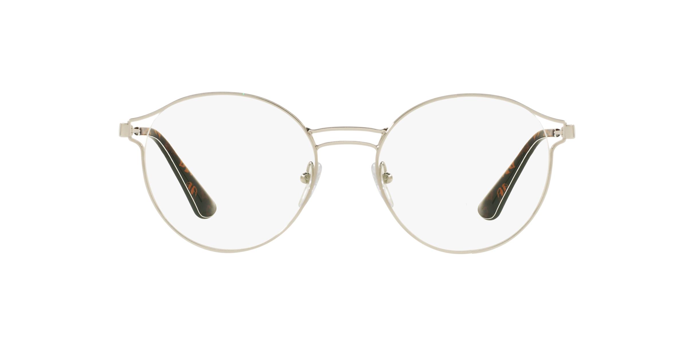 Prada PR 62TV Silver 1BC1O1 three-quarter view