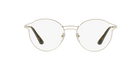 Prada PR 62TV Silver 1BC1O1 three-quarter view