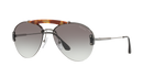 Prada PR 62US Light Havana/Gunmetal 2990A7 three-quarter view