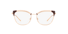 Prada PR 62UV Top Bordeaux/Pink Gold 4001O1 three-quarter view