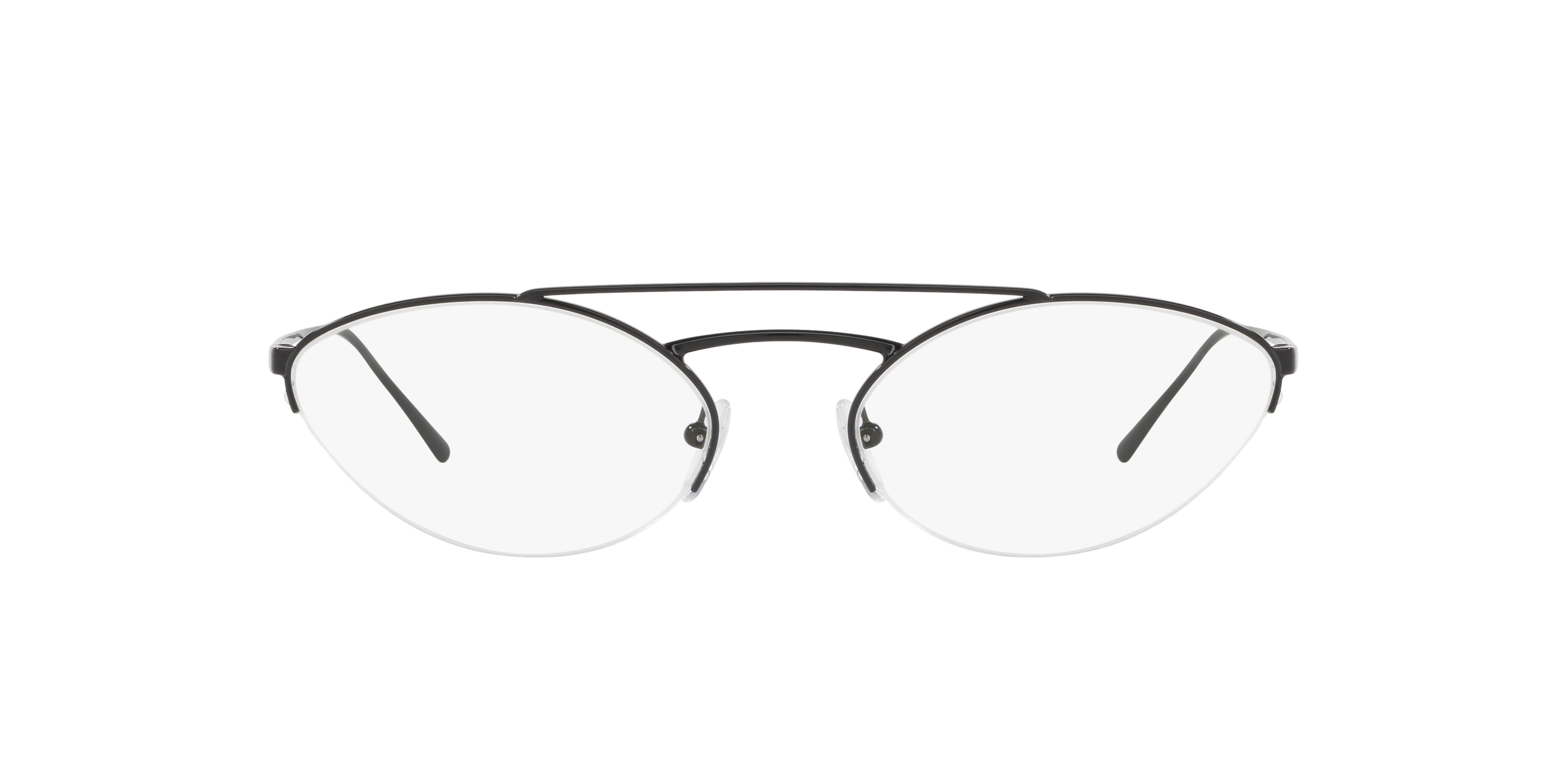 Prada PR 62VV Black 1AB1O1 three-quarter view