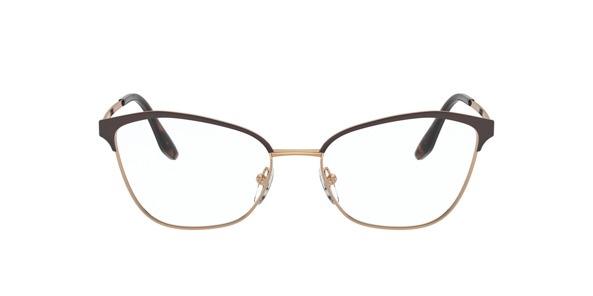 Prada PR 62XV Matte Red/Pink Gold 04E1O1 three-quarter view