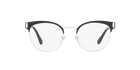 Prada PR 63TV Black/Silver 1AB1O1 three-quarter view