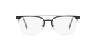 Prada PR 63UV Black/Gunmetal 1AB1O1 three-quarter view