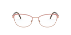 Prada PR 63XV Pink/Pink Gold 03B1O1 three-quarter view