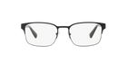 Prada PR 64RV Matte Black/Black 1BO1O1 three-quarter view