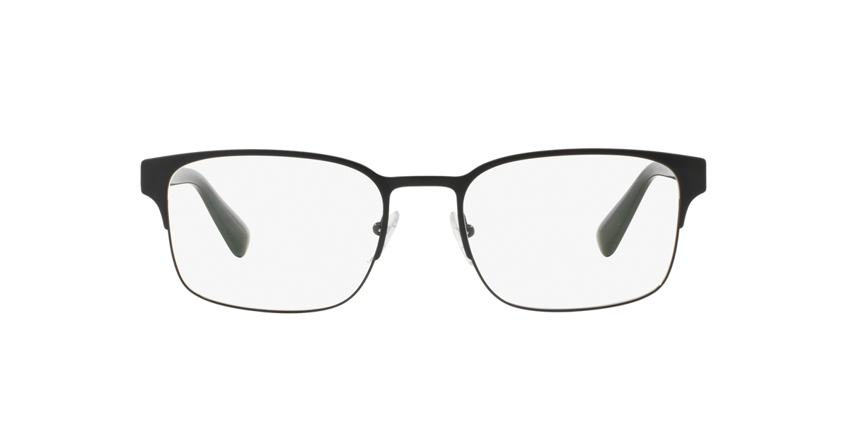 Prada PR 64RV Matte Black/Black 1BO1O1 three-quarter view