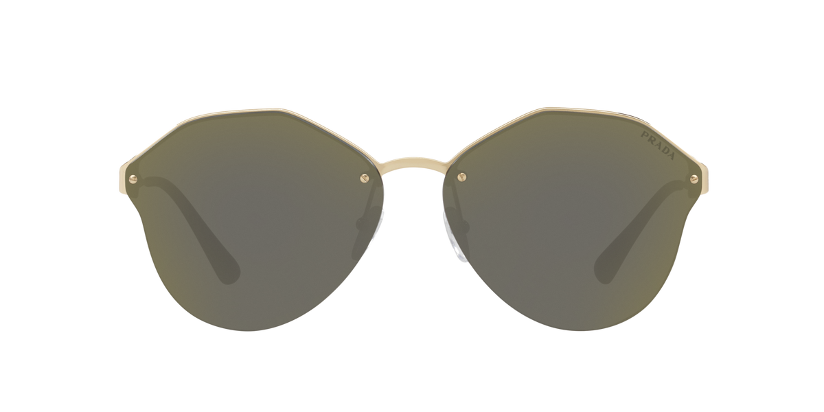 Prada PR 64TS Pale Gold ZVN4L0 three-quarter view