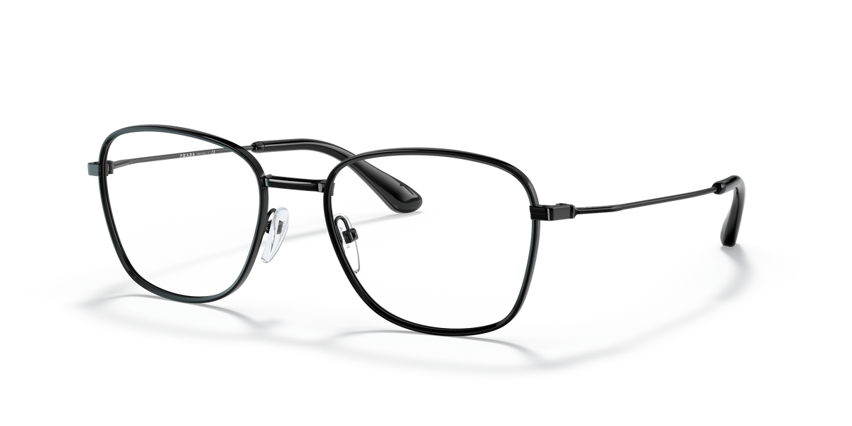 Prada PR 64WV Black 1AB1O1 three-quarter view