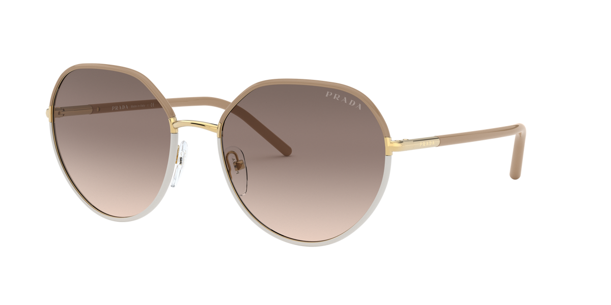 Prada PR 65XS Beige/Ivory 09G3D0 three-quarter view