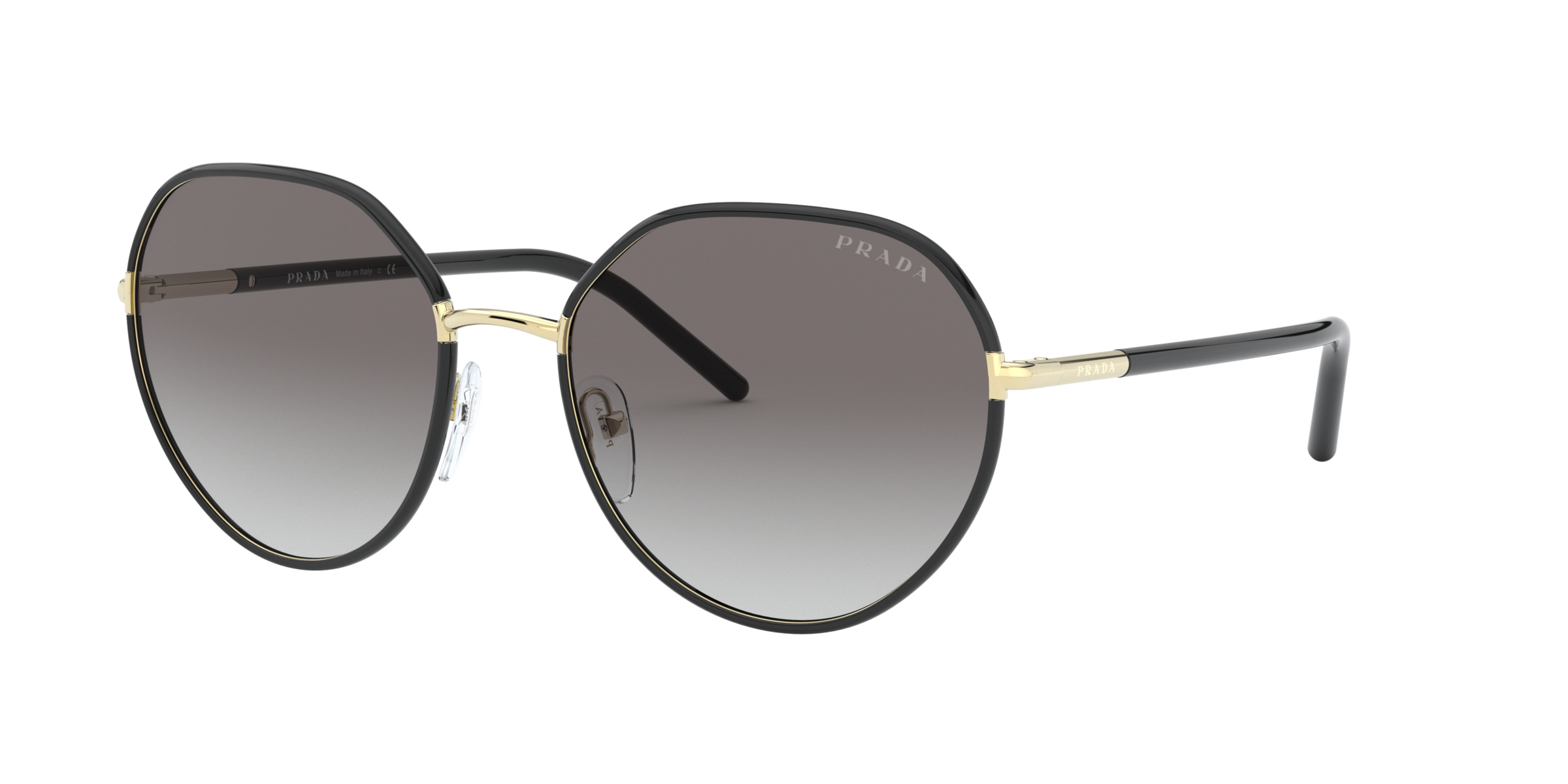 Prada PR 65XS Black AAV0A7 three-quarter view