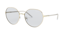 Prada PR 65XS Pale Gold ZVN07D three-quarter view