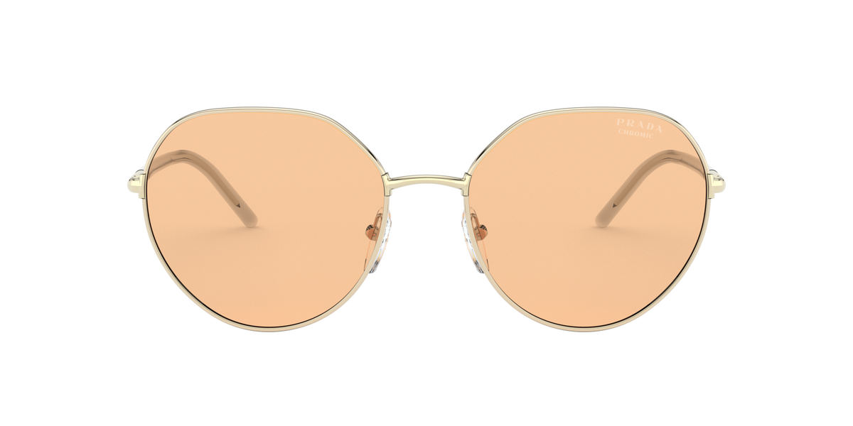 Prada PR 65XS Pale Gold ZVN09D front view