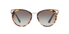 Prada PR 66TS Medium Havana 7S00A7 three-quarter view