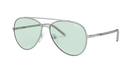 Prada PR 66XS Silver 1BC08D three-quarter view
