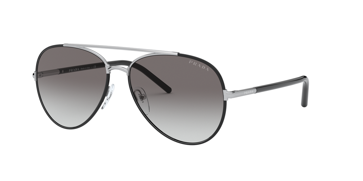 Prada PR 66XS Black 4990A7 three-quarter view