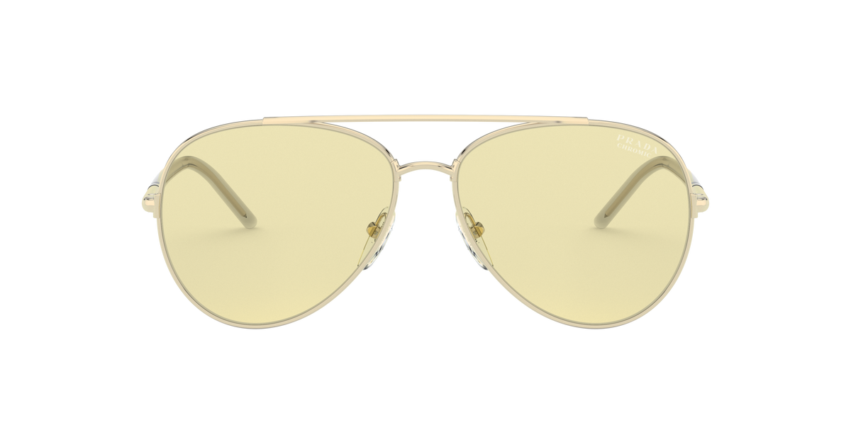 Prada PR 66XS Pale Gold ZVN01F front view
