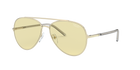 Prada PR 66XS Pale Gold ZVN01F three-quarter view