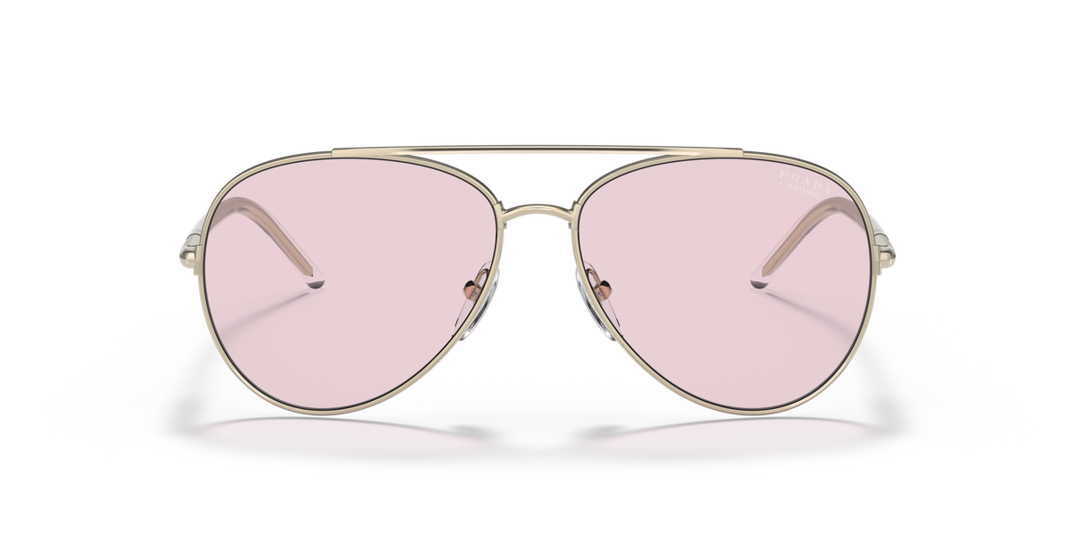 Prada PR 66XS Pale Gold ZVN01N front view