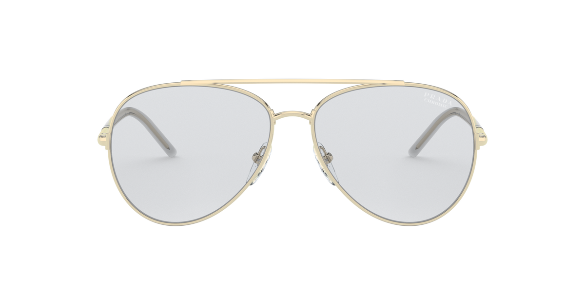 Prada PR 66XS Pale Gold ZVN07D front view