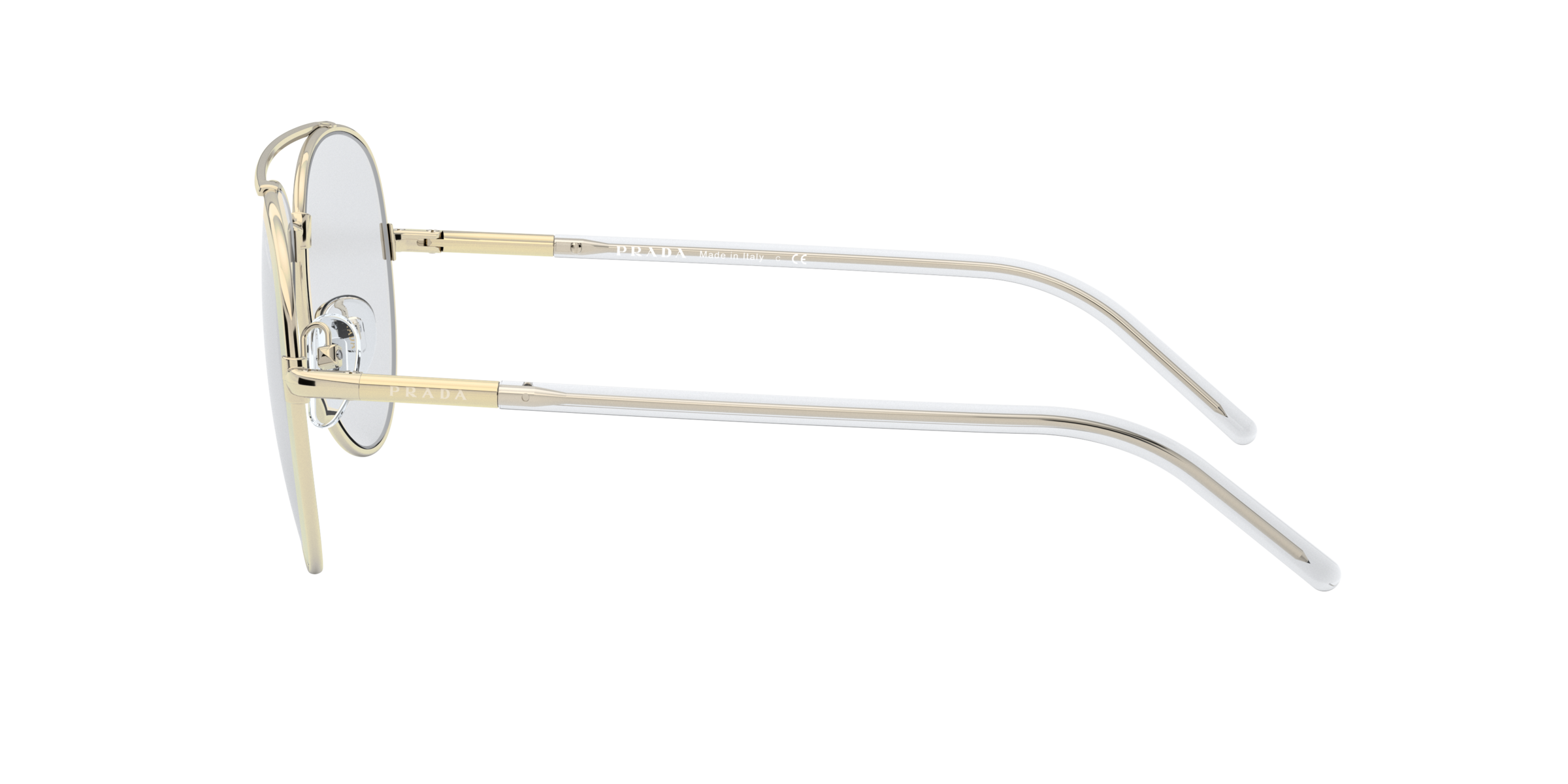 Prada PR 66XS Pale Gold ZVN07D side view