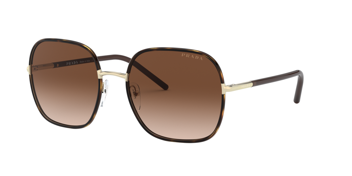 Prada PR 67XS 2AU6S1 Havana, three-quarter view
