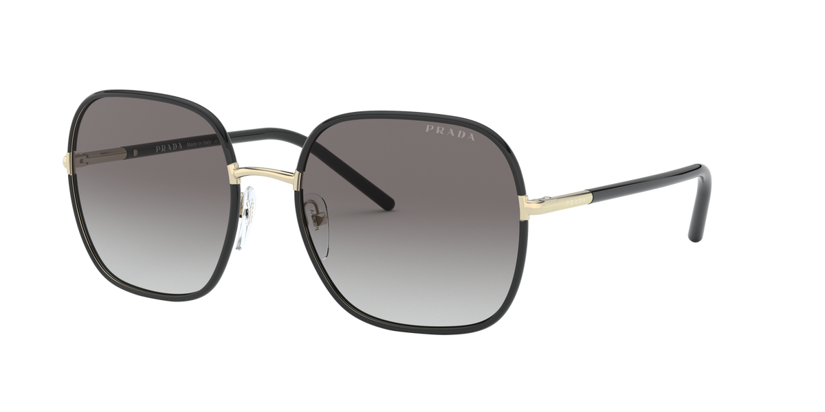 Prada PR 67XS AAV0A7 Pale Gold/Black, three-quarter view