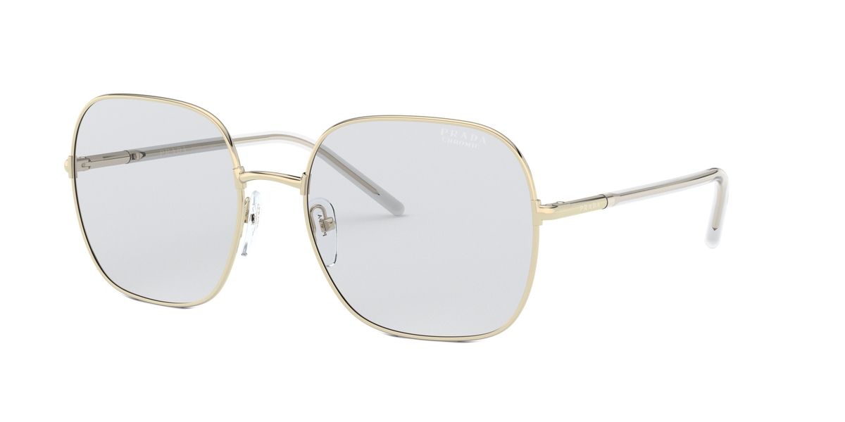 Prada PR 67XS ZVN07D Pale Gold, three-quarter view