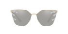 Prada PR 68TS Pale Gold ZVN435 three-quarter view