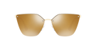Prada PR 68TS Pale Gold ZVN5N2 three-quarter view