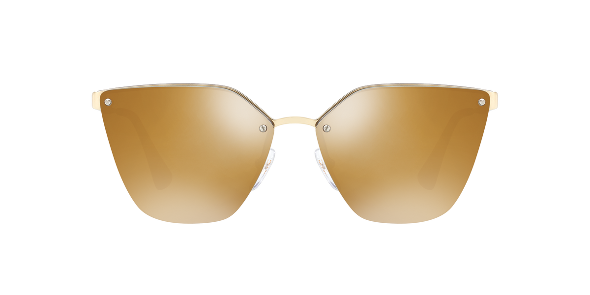 Prada PR 68TS Pale Gold ZVN5N2 three-quarter view