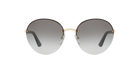 Prada PR 68VS Pale Gold ZVN0A7 three-quarter view