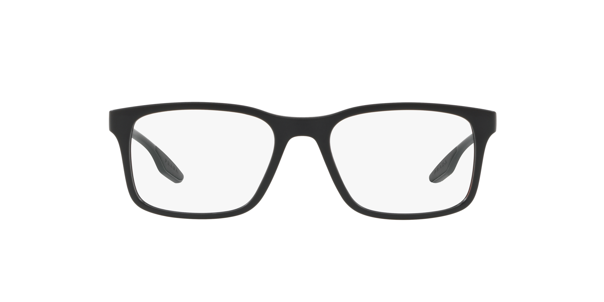 Prada Linea Rossa PS 01LV Black 1BO1O1 three-quarter view
