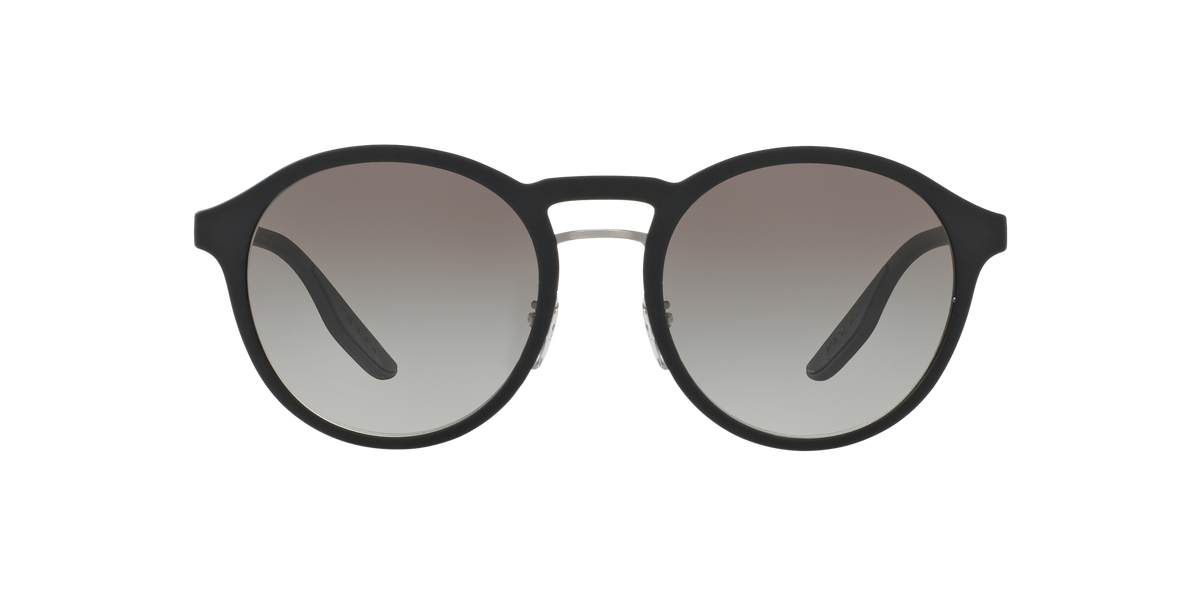 Prada Linea Rossa PS 01SS Black Rubber DG00A7 three-quarter view
