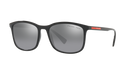 Prada Linea Rossa PS 01TS Black 1AB2F2 three-quarter view