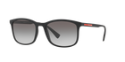 Prada Linea Rossa PS 01TS Black Rubber DG00A7 three-quarter view