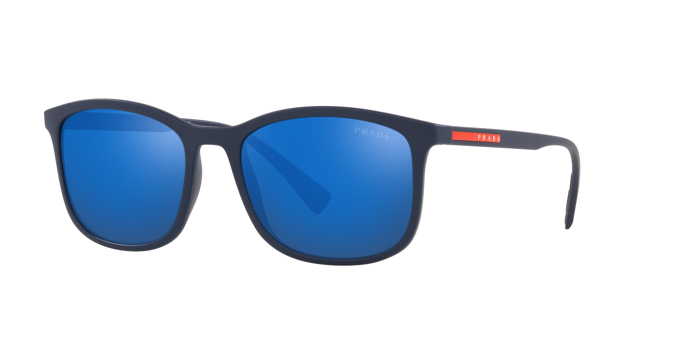 Prada Linea Rossa PS 01TS Blue Rubber TFY08H three-quarter view
