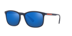Prada Linea Rossa PS 01TS Blue Rubber TFY08H three-quarter view