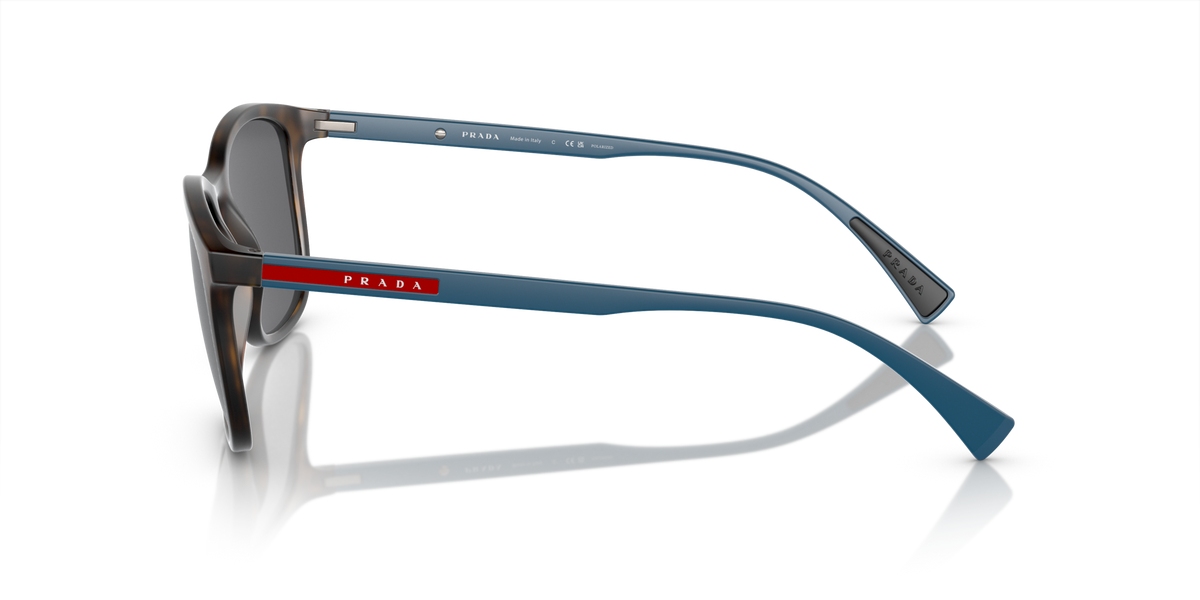 Prada Linea Rossa PS 01TS Havana Rubber U61144 side view
