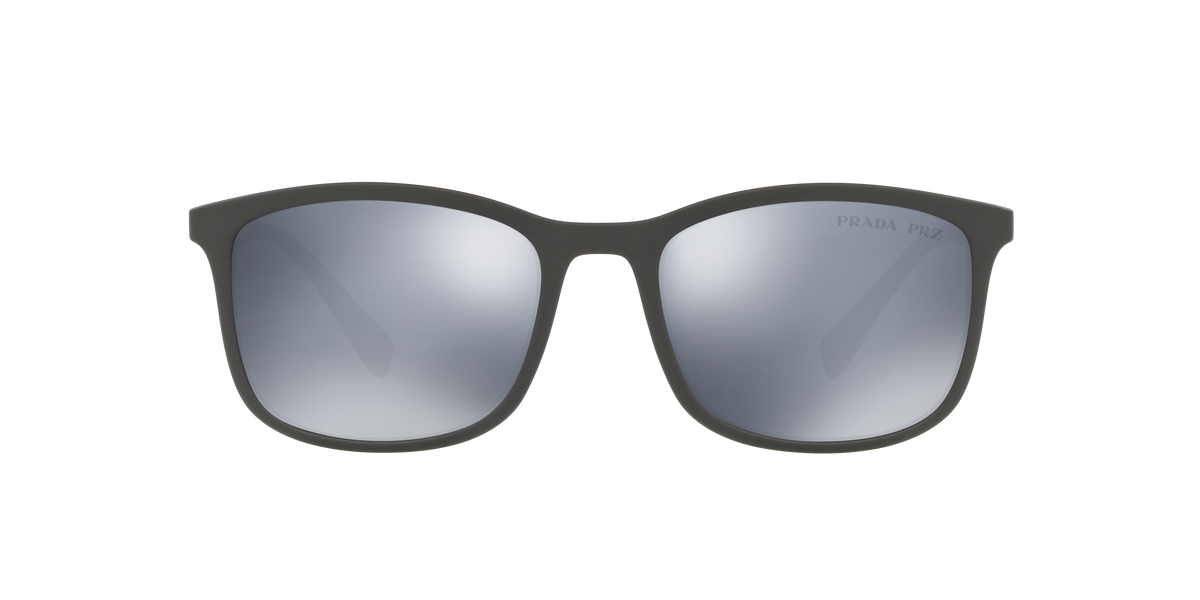Prada Linea Rossa PS 01TS Grey Rubber UFK07H front view