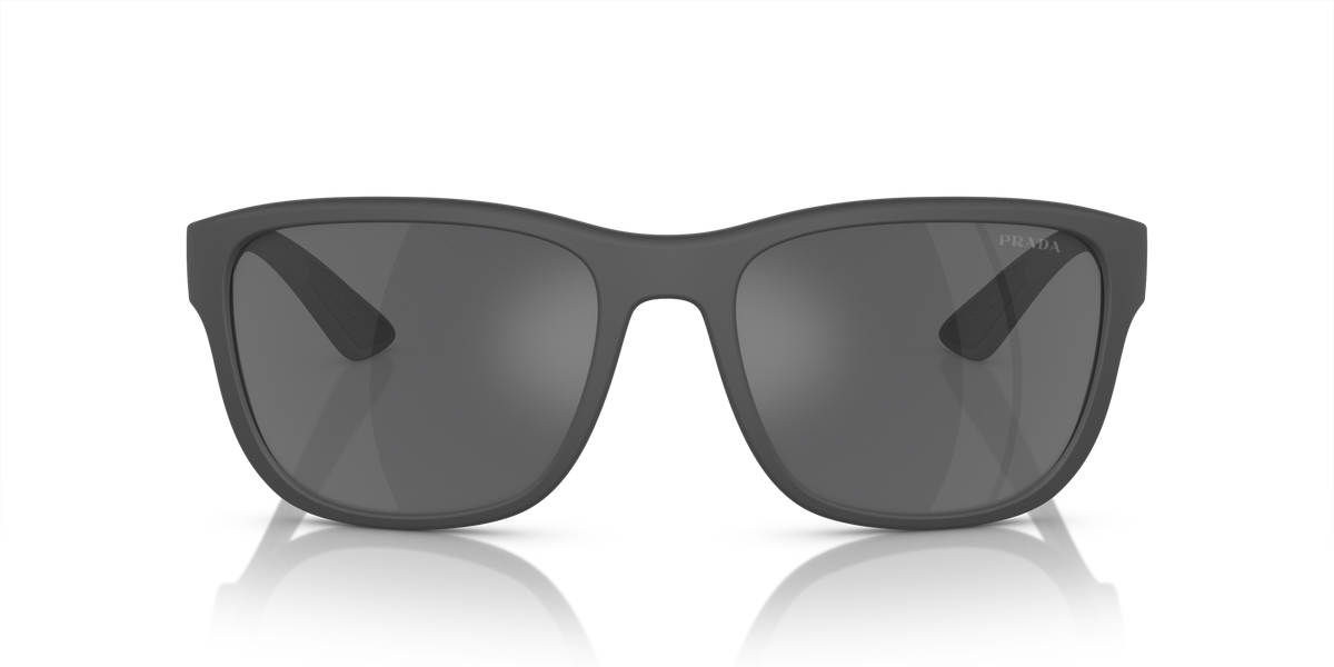 Prada Linea Rossa PS 01US Grey Rubber UFK5L0 front view