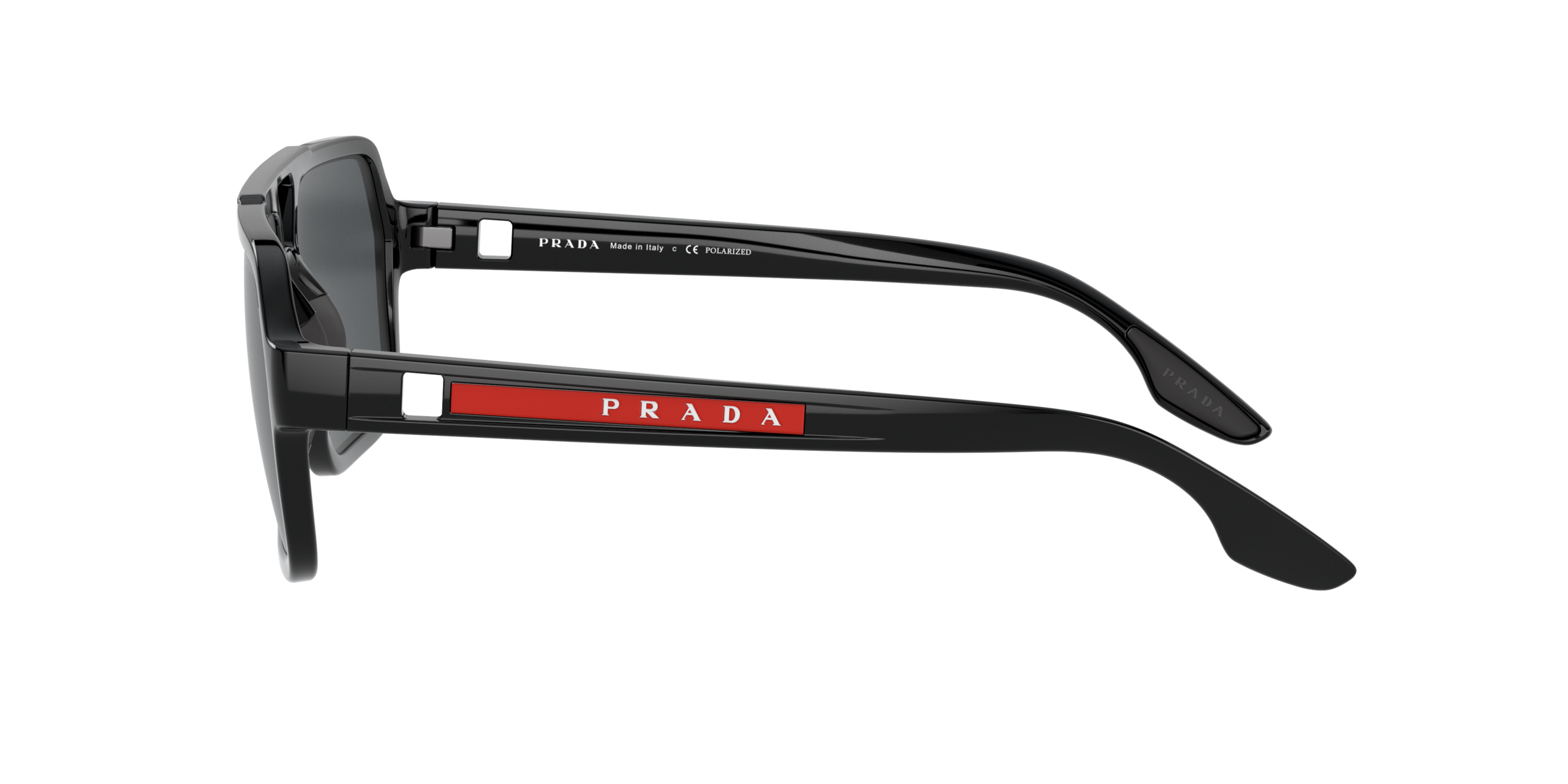 Prada Linea Rossa PS 01XS Black 1AB02G side view