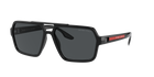 Prada Linea Rossa PS 01XS Black 1AB02G three-quarter view