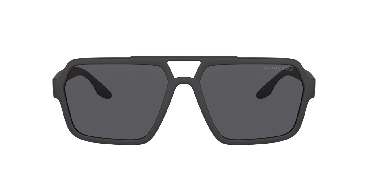 Prada Linea Rossa PS 01XS Black Rubber DG002G front view