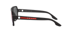 Prada Linea Rossa PS 01XS Black Rubber DG008F side view