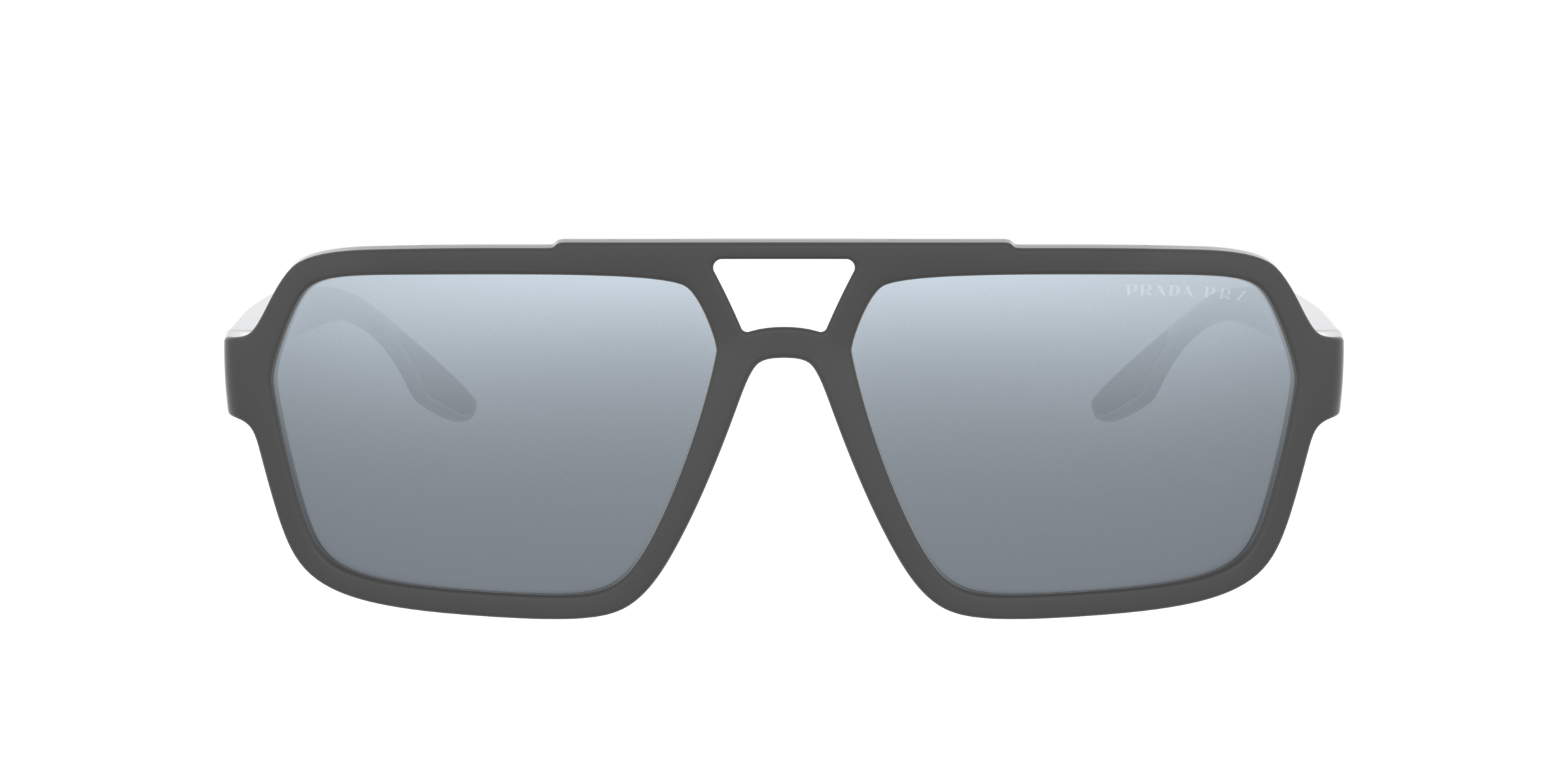 Prada Linea Rossa PS 01XS Grey Rubber UFK07H front view