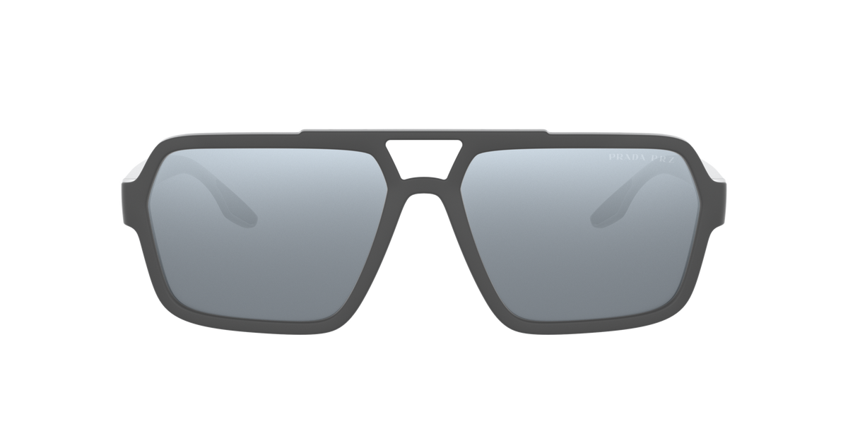 Prada Linea Rossa PS 01XS Grey Rubber UFK07H front view