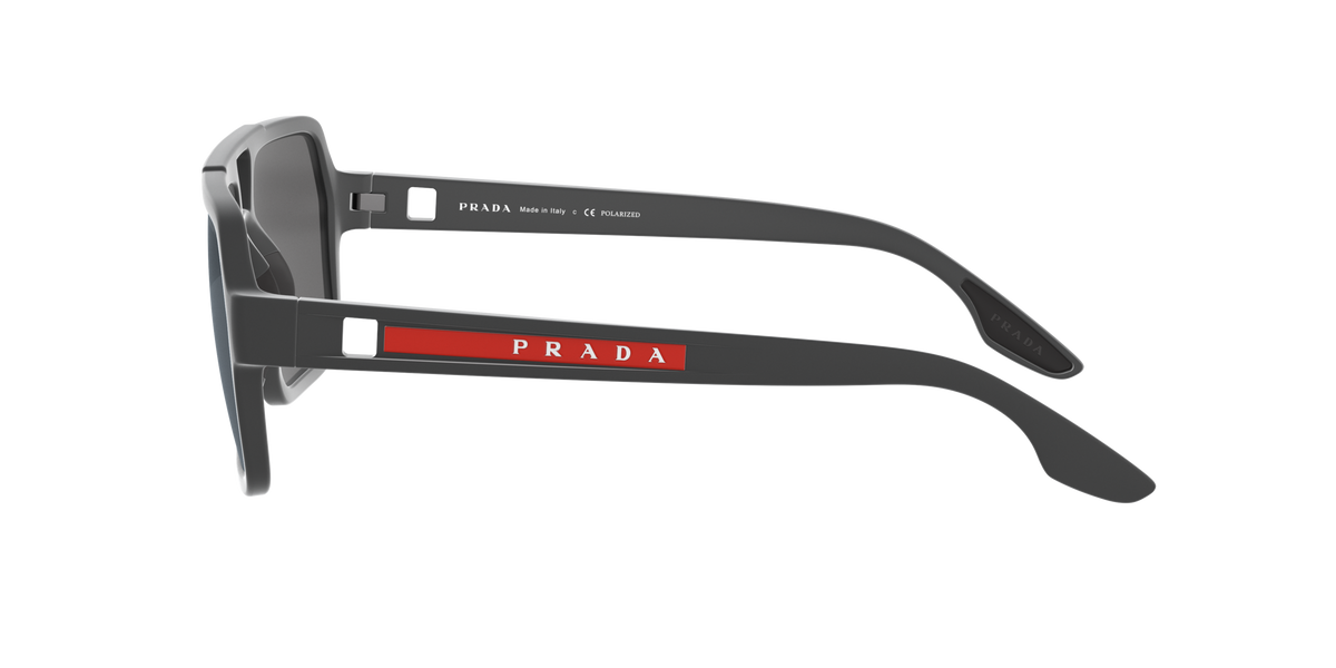 Prada Linea Rossa PS 01XS Grey Rubber UFK07H side view