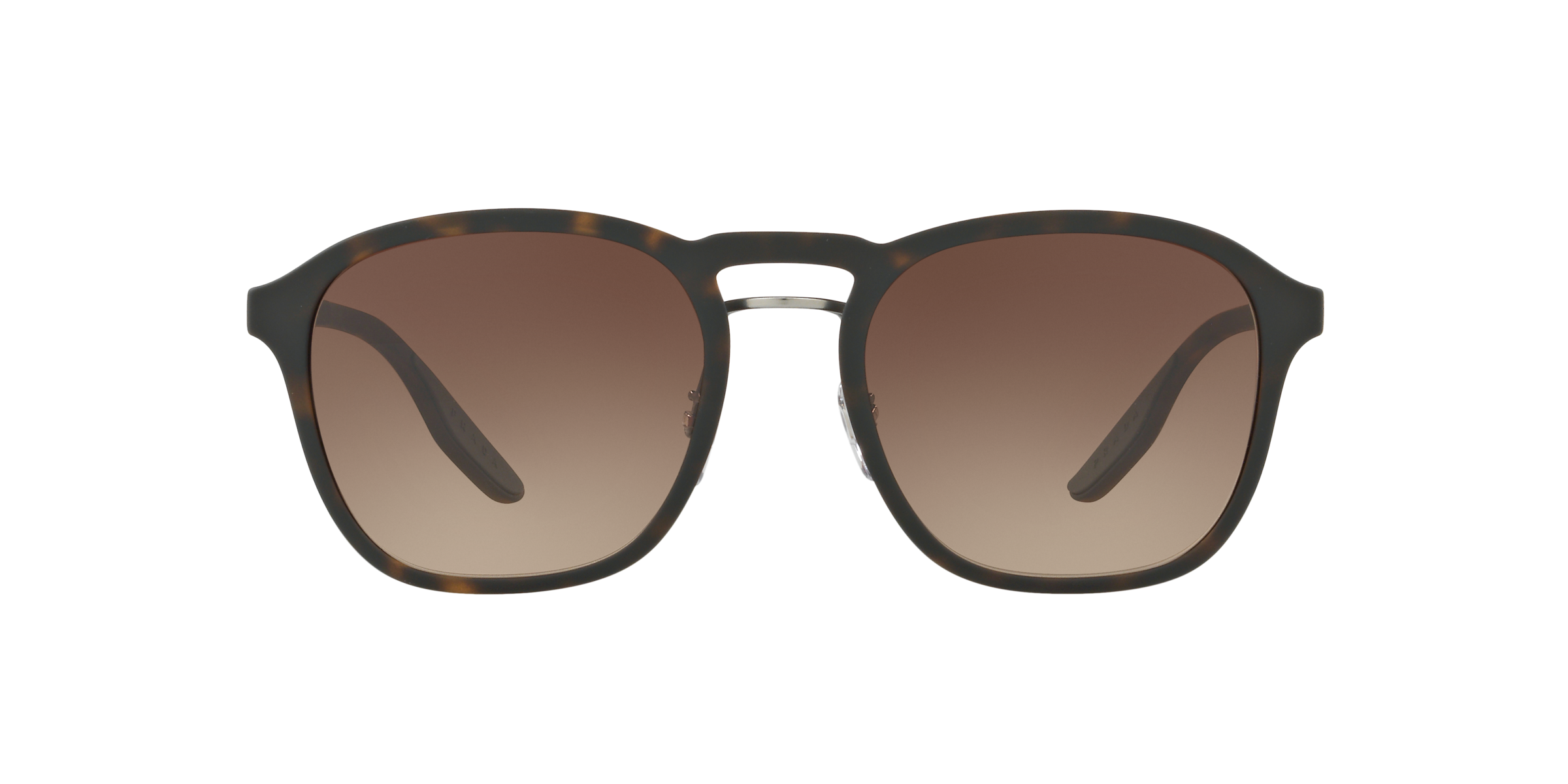 Prada Linea Rossa PS 02SS Havana Rubber U616S1 front view